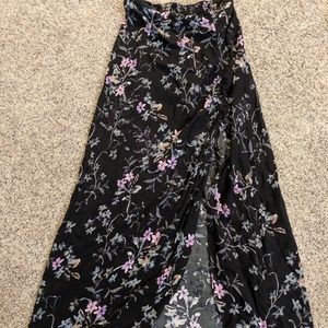 Express Floral Maxi Skirt